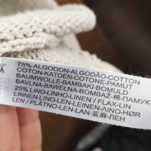 Massimo Dutti cotton-linen knit drape front vest - Picture 8 of 9